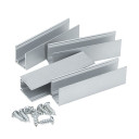 Aliuminio kanalas 5cm su 2 varžtais LED Flex Neon vienspalvei juostai