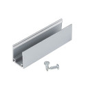 Aliuminio kanalas 5cm su 2 varžtais LED Flex Neon vienspalvei juostai