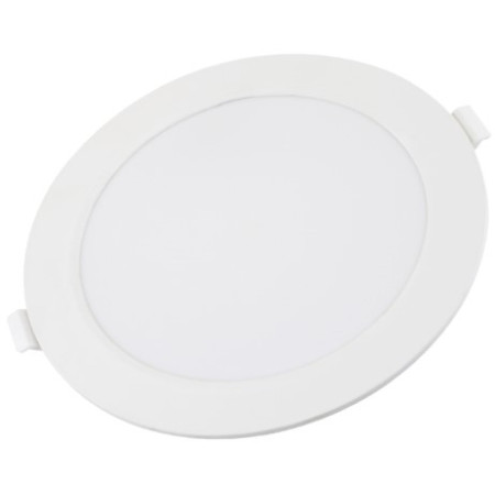 LED mini panelė, plona, foninė, apvali, 6W, šilta balta šviesa
