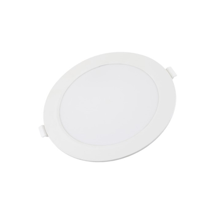 LED mini panelė, plona, foninė, apvali, 18W, šalta balta šviesa