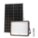 LED prožektorius, pilkas, su saulės baterija, 40W, šalta balta šviesa