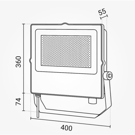 LED prožektorius, juodas, 200W, CCT 3000K-6000K