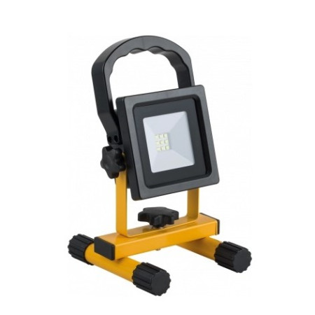 LED prožektorius, nešiojamas, įkraunamas, 10W, šalta balta šviesa