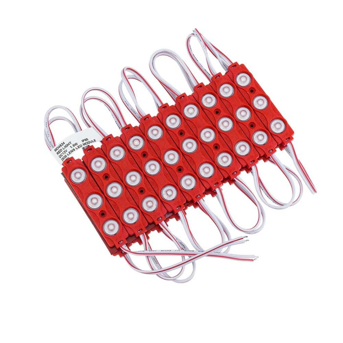 LED modulis, 1.5W, 120Lm, 12V, raudona šviesa
