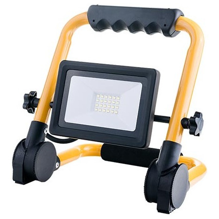 LED prožektorius, nešiojamas, 20W, šalta balta šviesa