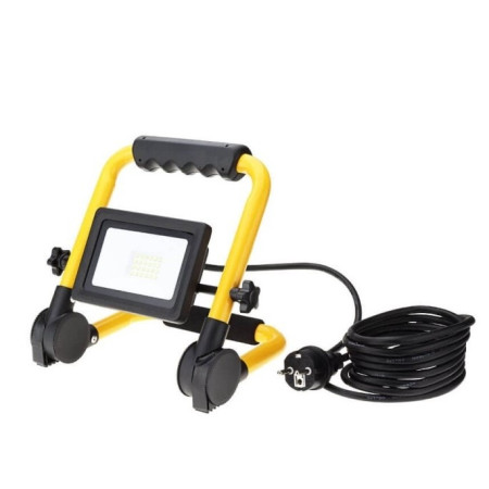 LED prožektorius, nešiojamas, 20W, šalta balta šviesa