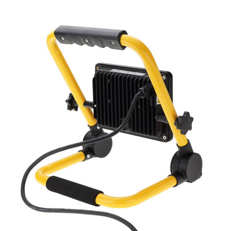 LED prožektorius, nešiojamas, 30W, šalta balta šviesa