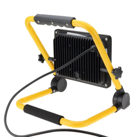 LED prožektorius, nešiojamas, 50W, šalta balta šviesa