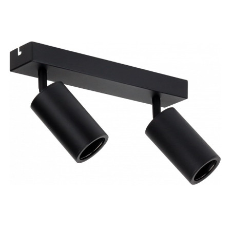 LED taškinis šviestuvas, 2 lemputės, juodas