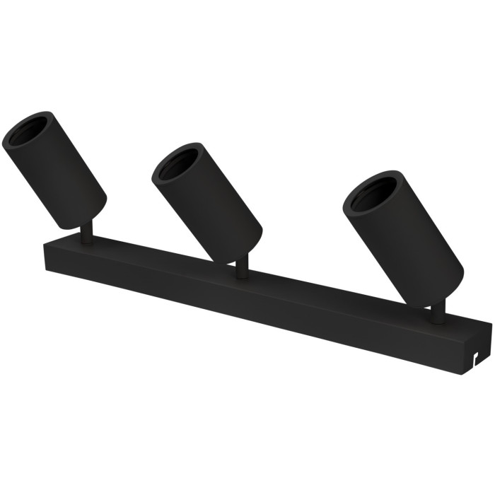 LED taškinis šviestuvas, 3 lemputės, juodas