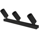 LED taškinis šviestuvas, 3 lemputės, juodas