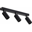 LED taškinis šviestuvas, 3 lemputės, juodas