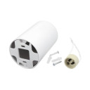 LED taškinis šviestuvas, 10W, apvalus, plastikinis, baltas