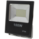 LED prožektorius, juodas, 100W, 150°, šalta balta šviesa