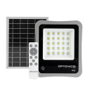 LED prožektorius, pilkas, su saulės baterija, 6W, šalta balta šviesa