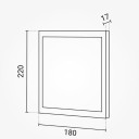 LED prožektorius, pilkas, su saulės baterija, 6W, šalta balta šviesa