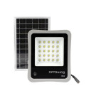 LED prožektorius, pilkas, su saulės baterija, 8W, šalta balta šviesa