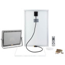 LED prožektorius, pilkas, su saulės baterija, 30W, CCT 3000K-6000K