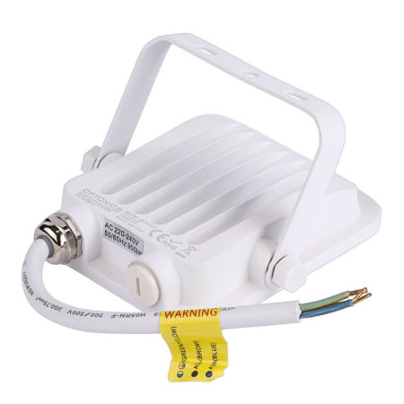 LED prožektorius, baltas, 10W, šilta balta šviesa