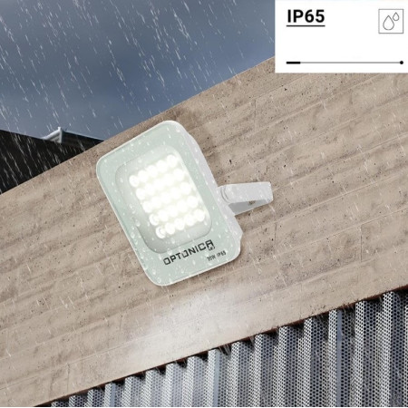 LED prožektorius, baltas, 20W, neutrali balta šviesa