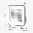 LED prožektorius, baltas, 100W, šilta balta šviesa