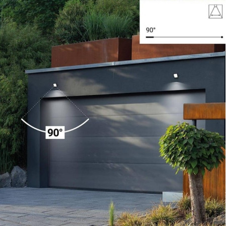 LED prožektorius, juodas, 20W, šalta balta šviesa