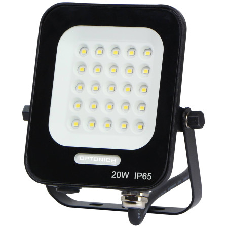 LED prožektorius, juodas, 20W, Žalia