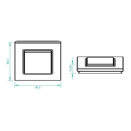 LED juostų valdymo sistemos nuotolinis jungiklis, sieninis