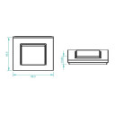 LED juostų valdymo sistemos nuotolinis jungiklis, sieninis