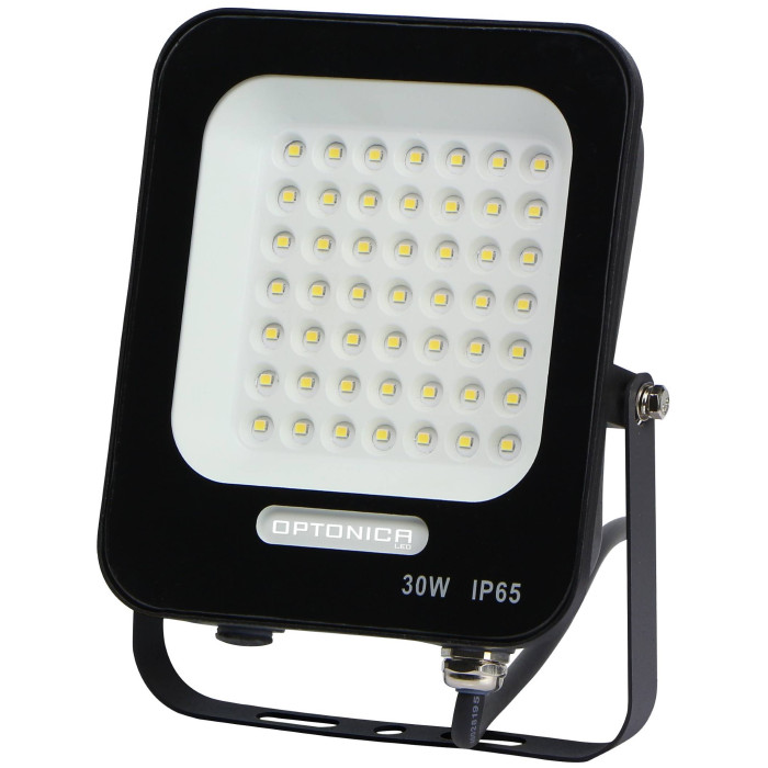 LED prožektorius, juodas, 30W, Žalia