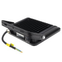 LED prožektorius, juodas, 90Lm/W, 50W, šilta balta šviesa