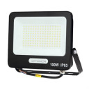 LED prožektorius, juodas, 90Lm/W, 100W, šalta balta šviesa