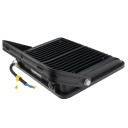 LED prožektorius, juodas, 90Lm/W, 100W, šilta balta šviesa