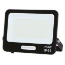 LED prožektorius, juodas, 90Lm/W, 200W, šalta balta šviesa