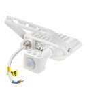 LED prožektorius, baltas, PIR jutiklis, 20W, 120°, šilta balta šviesa