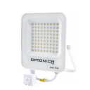 LED prožektorius, baltas, PIR jutiklis, 50W, neutrali balta šviesa