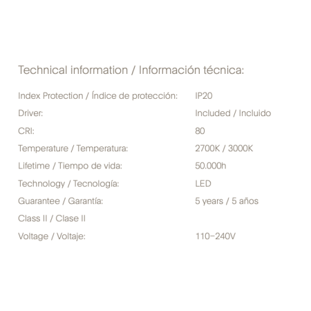 Pakabinamas šviestuvas Aros 31501, 2700K