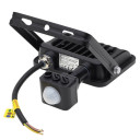 LED prožektorius, juodas, PIR jutiklis, 20W, 120°, neutrali balta šviesa