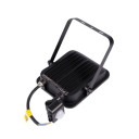 LED prožektorius, juodas, PIR jutiklis, 30W, šilta balta šviesa