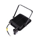 LED prožektorius, juodas, PIR jutiklis, 50W, šalta balta šviesa