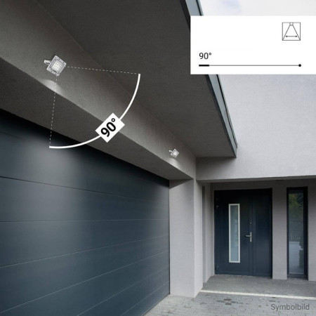 LED prožektorius, baltas, 100Lm/W, 10W, šilta balta šviesa