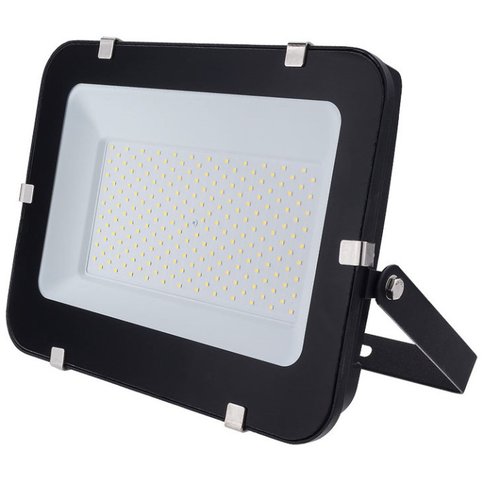 LED prožektorius, juodas, Premium Line, 5 metai garantija, 150W, šalta balta šviesa