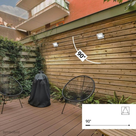 LED prožektorius, baltas, 100Lm/W, 20W, šalta balta šviesa