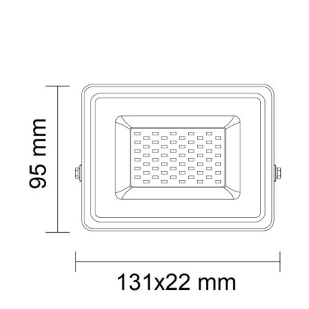 LED prožektorius, baltas, Premium Line, 5 metai garantija, 10W, šalta balta šviesa