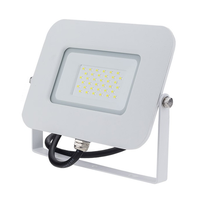 LED prožektorius, baltas, Premium Line, 5 metai garantija, 30W, šalta balta šviesa