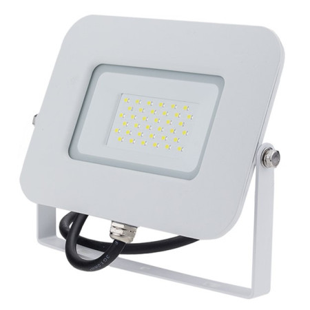 LED prožektorius, baltas, Premium Line, 5 metai garantija, 30W, šilta balta šviesa