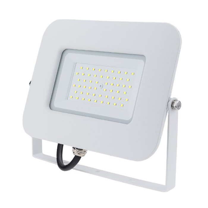 LED prožektorius, baltas, Premium Line, 5 metai garantija, 50W, šilta balta šviesa