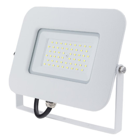 LED prožektorius, baltas, Premium Line, 5 metai garantija, 50W, šilta balta šviesa