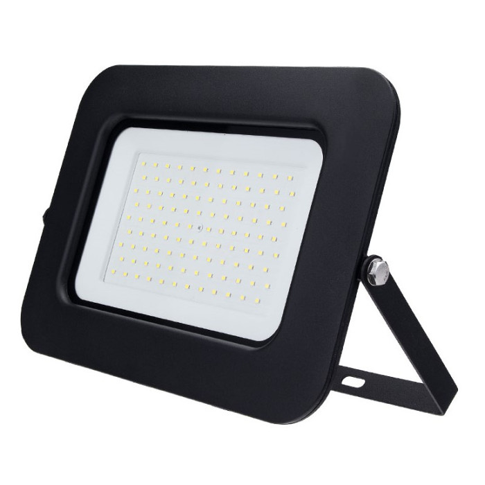 LED prožektorius, juodas, Premium Line, 5 metai garantija, 100W, neutrali balta šviesa