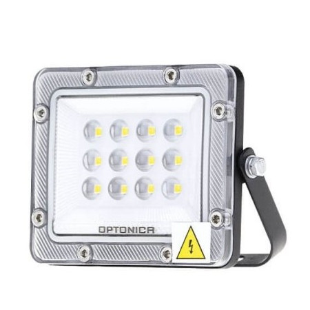 LED prožektorius, juodas, 100Lm/W, 10W, šalta balta šviesa